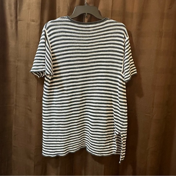 Eileen Fisher Linen Knit Stripe Round Neck Tunic size Medium - Picture 5 of 5